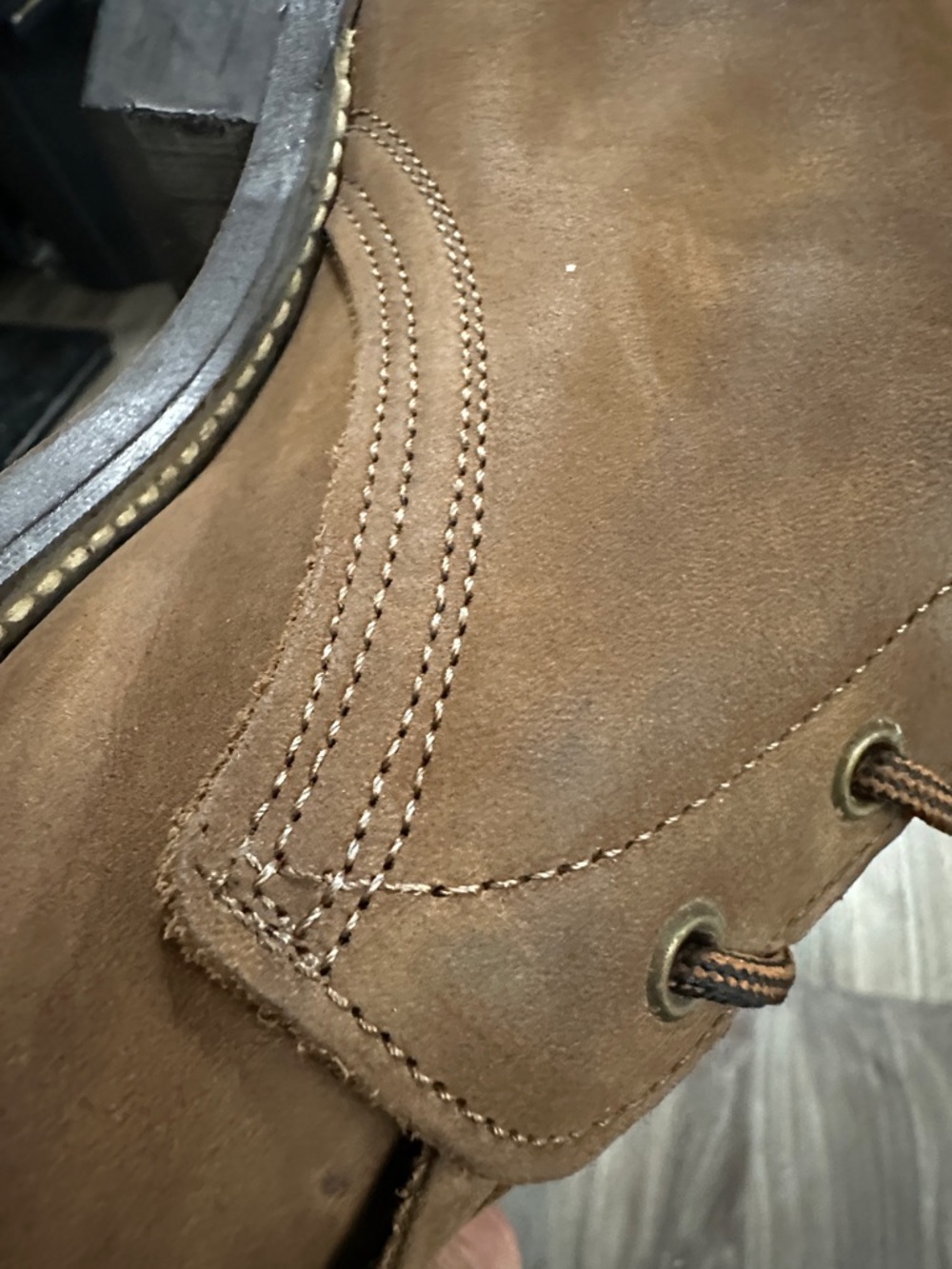 Laredo Brown Lace-Up Leather Work Boots - Picture 12 of 15